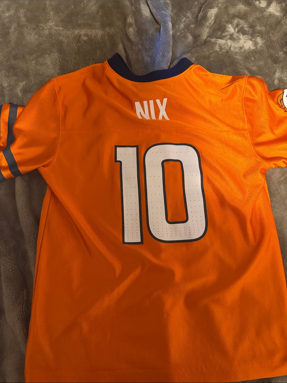 NFL Nix #10 Youth Orange Football Jersey with White Numbers